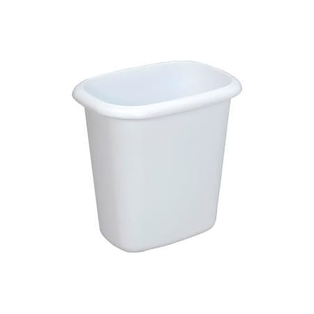 Rubbermaid Rubbermaid Vanity Wastebasket 2953 6 Quart, White FG295300WHT